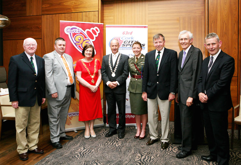 L to R., Tony O'Connell, Chairman CCS, Kieran Mc Geary, Ceo Cork 96FM C103, Lord Mayor Cllr Mary Shields, Mayor of County Cork, Cllr Alan Coleman, Lt. Emma Stanley, Frank Walley, President CCS, Dr. Brendan Murphy, President, Cork Institute of Technology and Ted Owens, CEO, Cork Education Training Board.