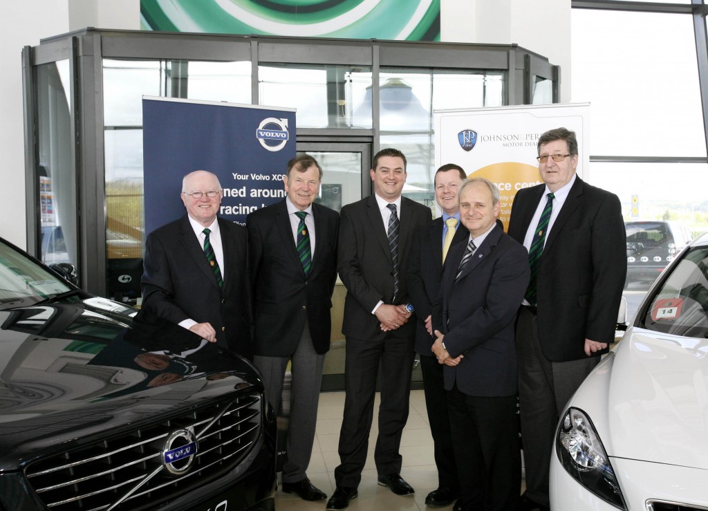  L to R. Tony O'Connell, Chairman CCS, Peter Russell, Selling Dealer Principal, Frank Walley, President CCS, Ian Dockrell Volvo Brand Manager, Seamus Murphy Executive and Terry O'Rourke, Secretarry CCS. 