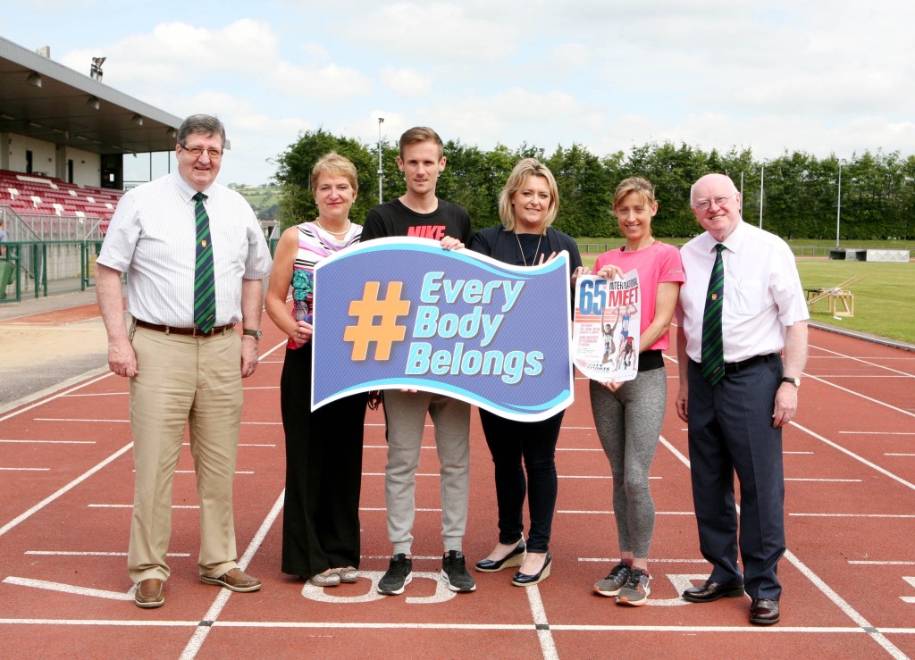  L to R., Terry O'Rourke , Secretary CCS, Ina Killeen Athletes Committee CCS, Athlete Mark Hanrahan, Christine Moloney CE, Leisureworld, Athlete Claire Gibbons Mc Carthy and Tony O'Connell, Chairman CCS. Picture, Europhoto.